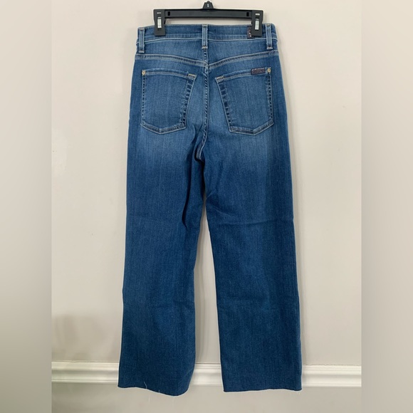 NEW 7 FOR ALL MANKIND CROPPED ALEXA WITH CUT HEM SIZE:25 - Picture 4 of 9